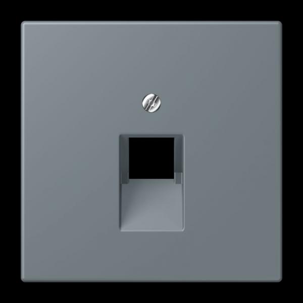 Jung Abdeckung für IAE/UAE-Anschlussdosen 1 x 8-polig, Thermoplast lackiert, Serie LS, gris 59 LC969-1UA251