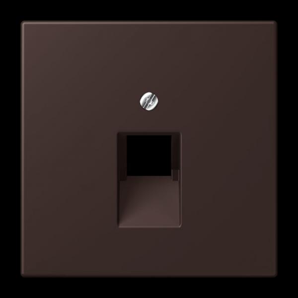 Jung Abdeckung für IAE/UAE-Anschlussdosen 1 x 8-polig, Thermoplast lackiert, Serie LS, terre d’ombre brûlée 59 LC969-1UA252