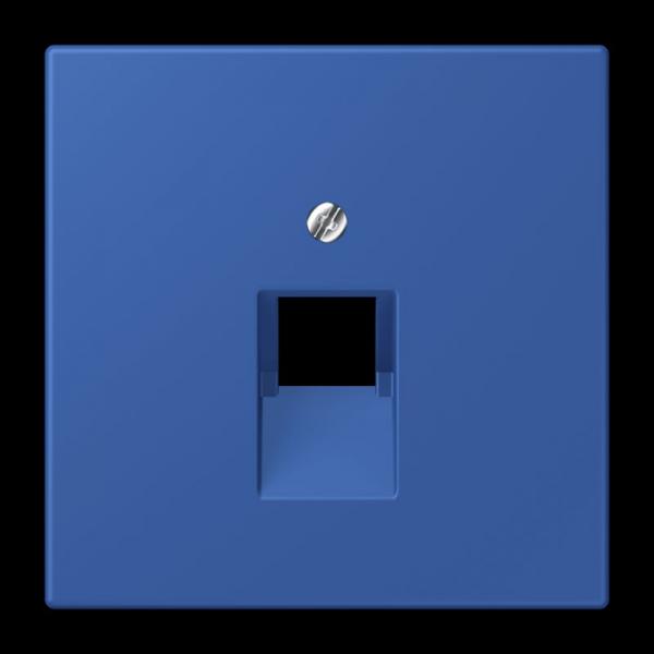 Jung Abdeckung für IAE/UAE-Anschlussdosen 1 x 8-polig, Thermoplast lackiert, Serie LS, bleu outremer 59 LC969-1UA253