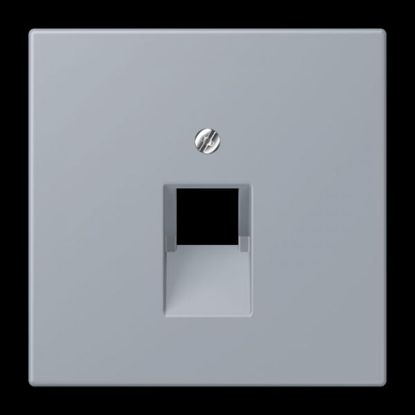 Jung Abdeckung für IAE/UAE-Anschlussdosen 1 x 8-polig, Thermoplast lackiert, Serie LS, gris clair 59 LC969-1UA257