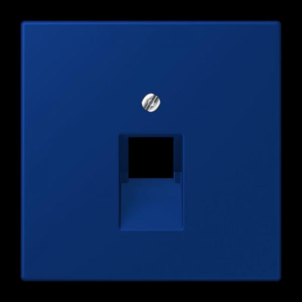 Jung Abdeckung für IAE/UAE-Anschlussdosen 1 x 8-polig, Thermoplast lackiert, Serie LS, bleu outremer foncé LC969-1UA261