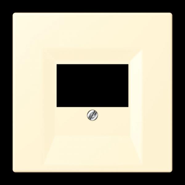 Jung Abdeckung für TAE-Anschlussdosen, Thermoplast lackiert, Serie LS, blanc LC969T201