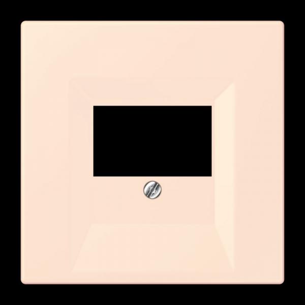 Jung Abdeckung für TAE-Anschlussdosen, Thermoplast lackiert, Serie LS, orange pâle LC969T226