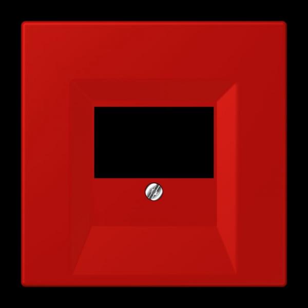 Jung Abdeckung für TAE-Anschlussdosen, Thermoplast lackiert, Serie LS, rouge vermillon 31 LC969T227