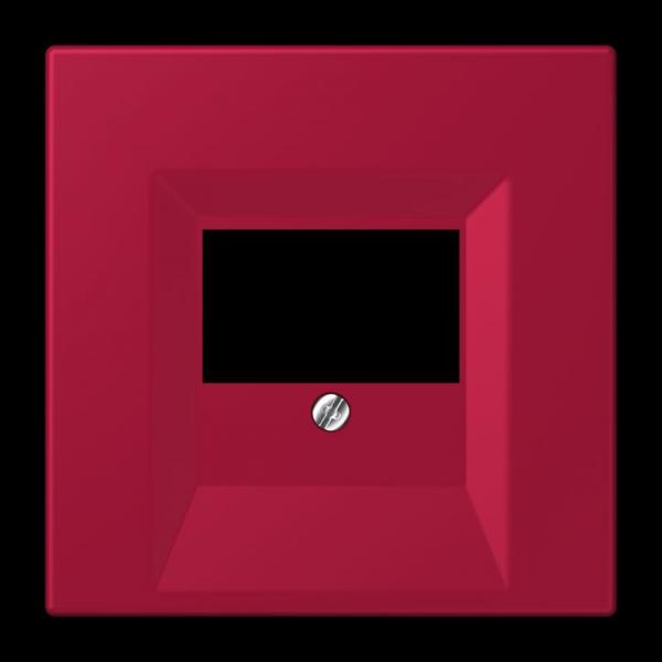 Jung Abdeckung für TAE-Anschlussdosen, Thermoplast lackiert, Serie LS, rouge carmin LC969T229