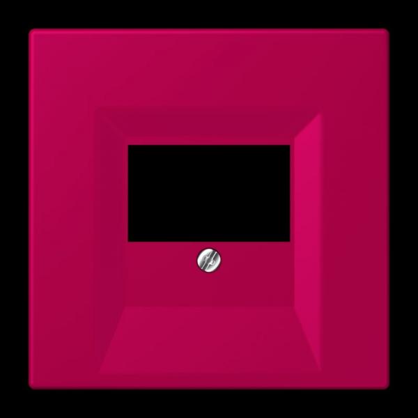 Jung Abdeckung für TAE-Anschlussdosen, Thermoplast lackiert, Serie LS, rouge rubia LC969T230