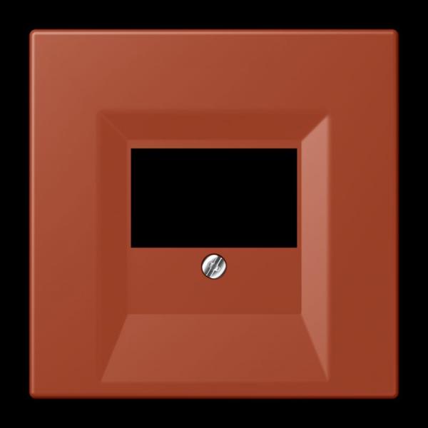 Jung Abdeckung für TAE-Anschlussdosen, Thermoplast lackiert, Serie LS, l'ocre rouge LC969T232