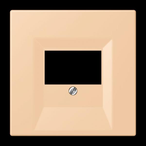 Jung Abdeckung für TAE-Anschlussdosen, Thermoplast lackiert, Serie LS, terre sienne claire 31 LC969T237