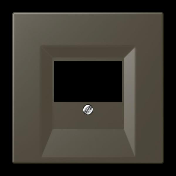 Jung Abdeckung für TAE-Anschlussdosen, Thermoplast lackiert, Serie LS, ombre naturelle 31 LC969T241