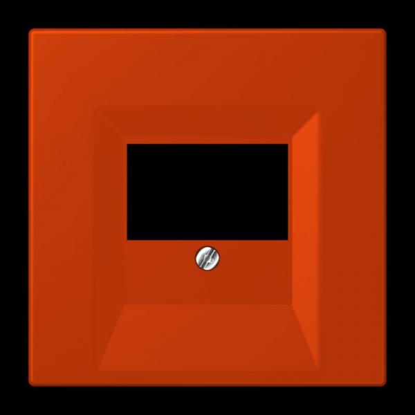 Jung Abdeckung für TAE-Anschlussdosen, Thermoplast lackiert, Serie LS, rouge vermillon 59 LC969T244