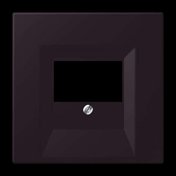 Jung Abdeckung für TAE-Anschlussdosen, Thermoplast lackiert, Serie LS, noir d'ivoire LC969T248