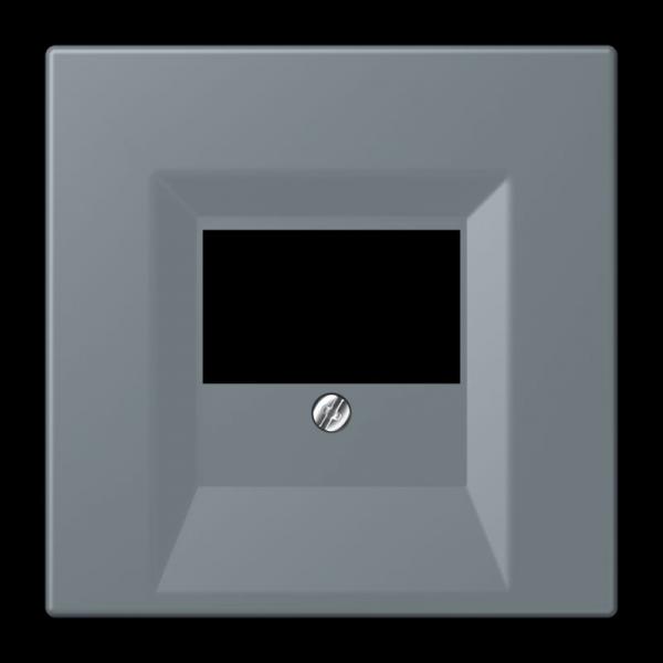 Jung Abdeckung für TAE-Anschlussdosen, Thermoplast lackiert, Serie LS, gris 59 LC969T251