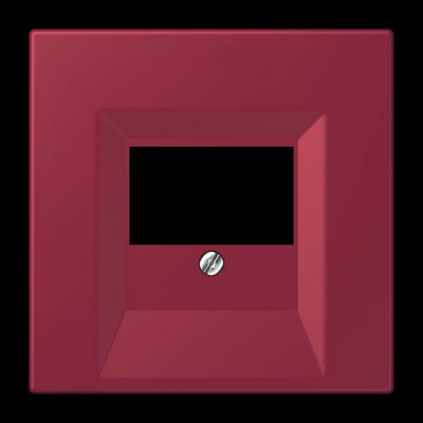 Jung Abdeckung für TAE-Anschlussdosen, Thermoplast lackiert, Serie LS, le rubis LC969T255