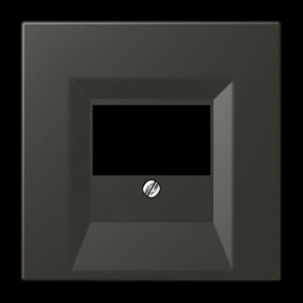 Jung Abdeckung für TAE-Anschlussdosen, Thermoplast lackiert, Serie LS, ombre naturelle 59 LC969T259