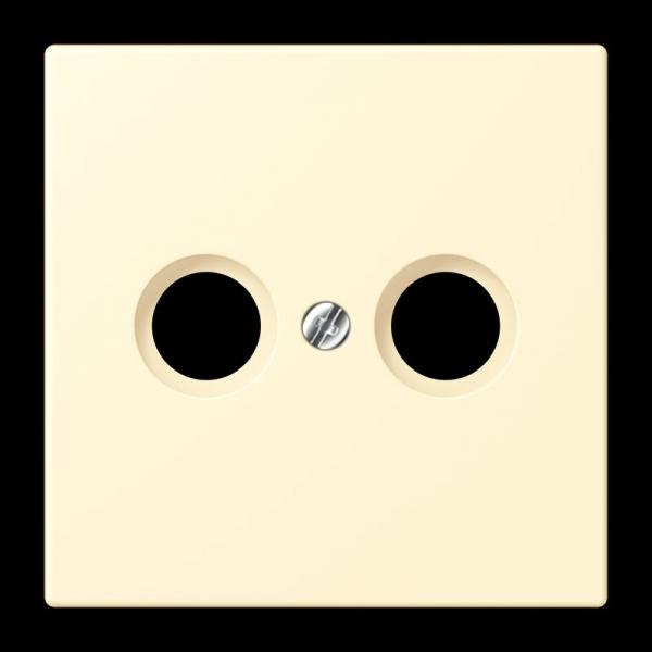 Jung Abdeckung für Antennendosen, Thermoplast lackiert, Serie LS, blanc LC990TV201