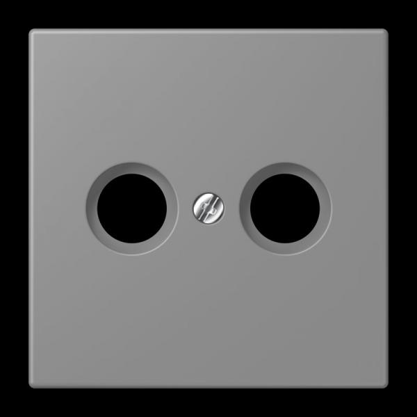 Jung Abdeckung für Antennendosen, Thermoplast lackiert, Serie LS, gris 31 LC990TV203