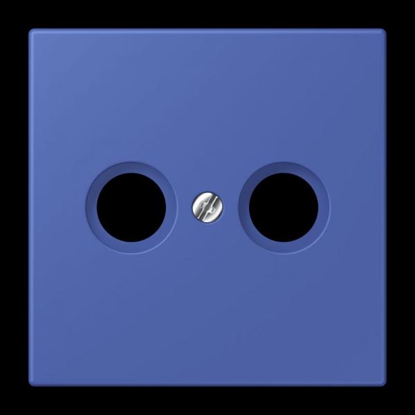 Jung Abdeckung für Antennendosen, Thermoplast lackiert, Serie LS, bleu outremer 31 LC990TV206