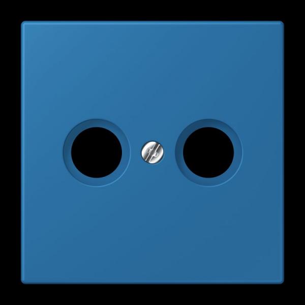 Jung Abdeckung für Antennendosen, Thermoplast lackiert, Serie LS, bleu céruléen 31 LC990TV211