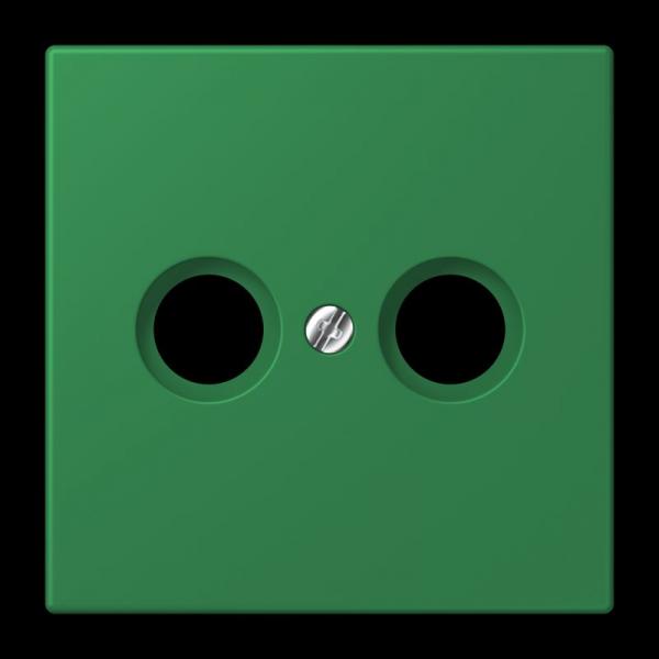 Jung Abdeckung für Antennendosen, Thermoplast lackiert, Serie LS, vert foncé LC990TV219