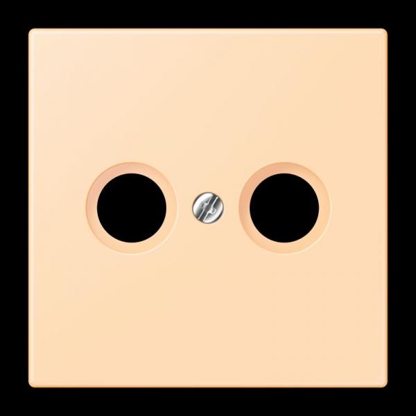 Jung Abdeckung für Antennendosen, Thermoplast lackiert, Serie LS, ocre LC990TV223