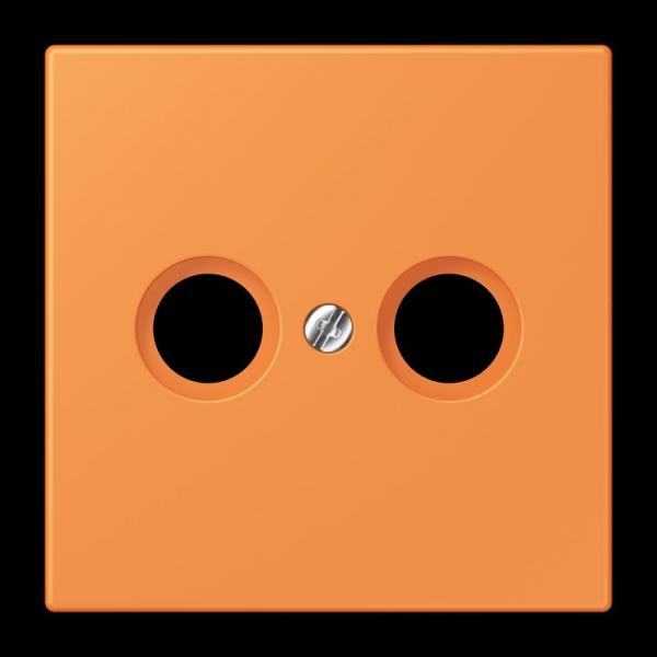Jung Abdeckung für Antennendosen, Thermoplast lackiert, Serie LS, orange clair LC990TV225