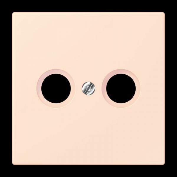 Jung Abdeckung für Antennendosen, Thermoplast lackiert, Serie LS, orange pâle LC990TV226