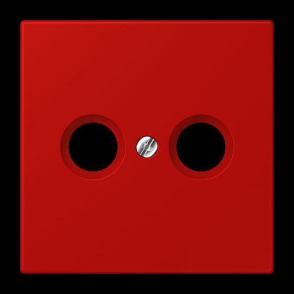 Jung Abdeckung für Antennendosen, Thermoplast lackiert, Serie LS, rouge vermillon 31 LC990TV227