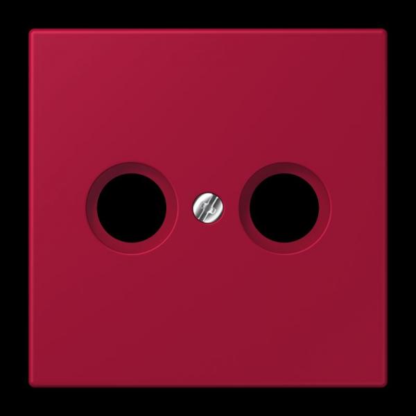 Jung Abdeckung für Antennendosen, Thermoplast lackiert, Serie LS, rouge carmin LC990TV229