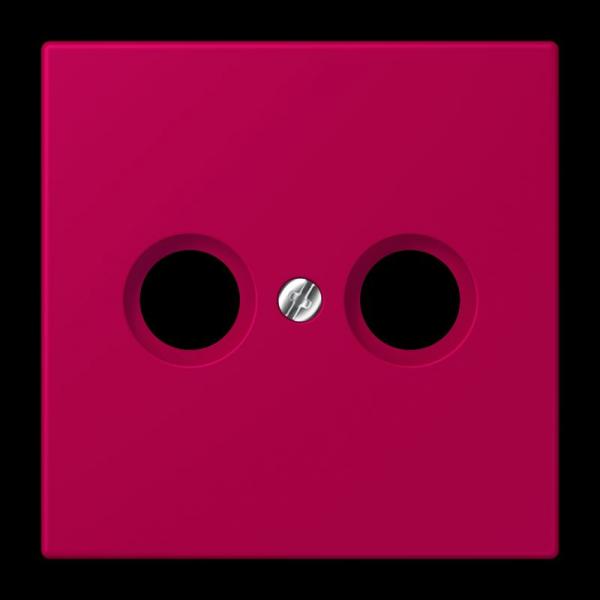 Jung Abdeckung für Antennendosen, Thermoplast lackiert, Serie LS, rouge rubia LC990TV230