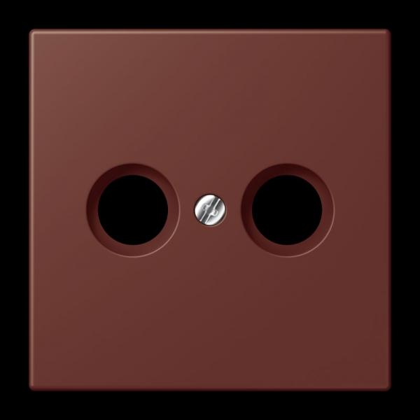 Jung Abdeckung für Antennendosen, Thermoplast lackiert, Serie LS, terre sienne brûlée 31 LC990TV235