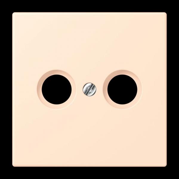 Jung Abdeckung für Antennendosen, Thermoplast lackiert, Serie LS, terre sienne pâle LC990TV238