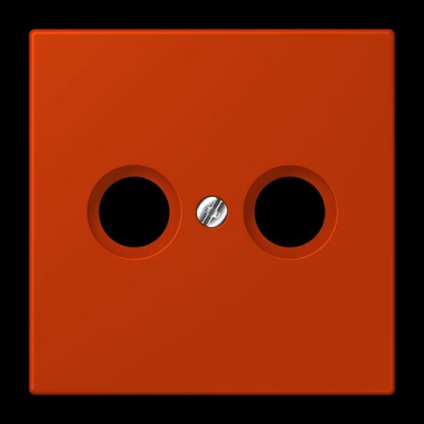 Jung Abdeckung für Antennendosen, Thermoplast lackiert, Serie LS, rouge vermillon 59 LC990TV244