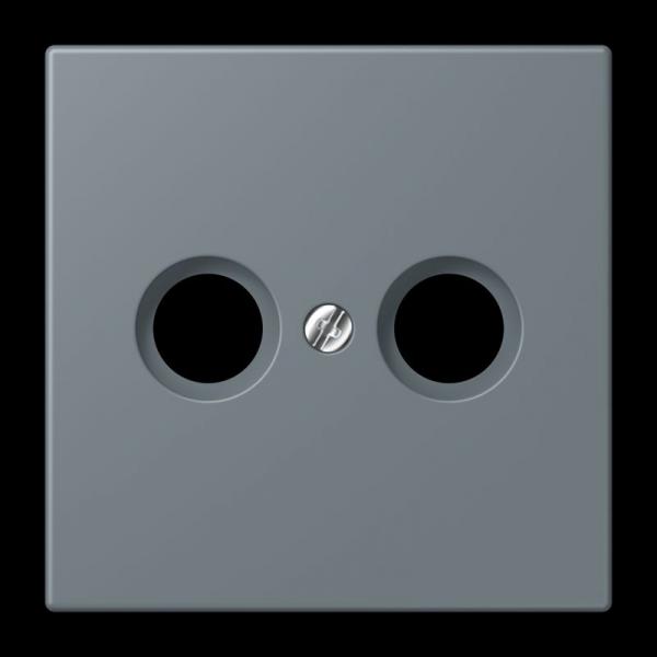 Jung Abdeckung für Antennendosen, Thermoplast lackiert, Serie LS, gris 59 LC990TV251