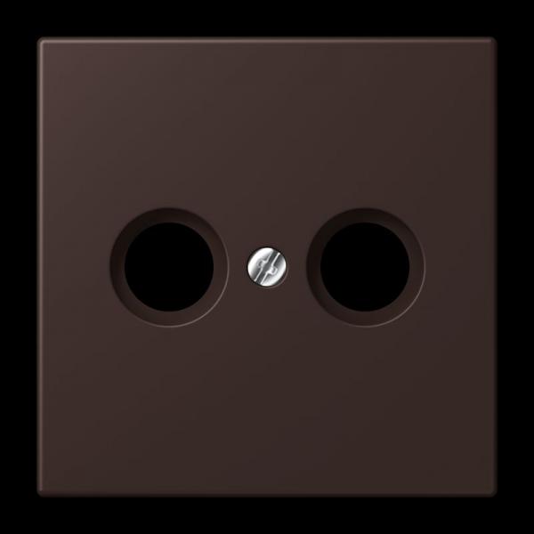 Jung Abdeckung für Antennendosen, Thermoplast lackiert, Serie LS, terre d’ombre brûlée 59 LC990TV252