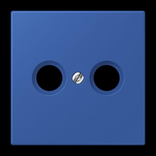 Jung Abdeckung für Antennendosen, Thermoplast lackiert, Serie LS, bleu outremer 59 LC990TV253