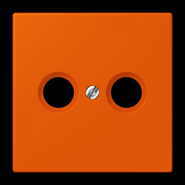 Jung Abdeckung für Antennendosen, Thermoplast lackiert, Serie LS, orange vif LC990TV260