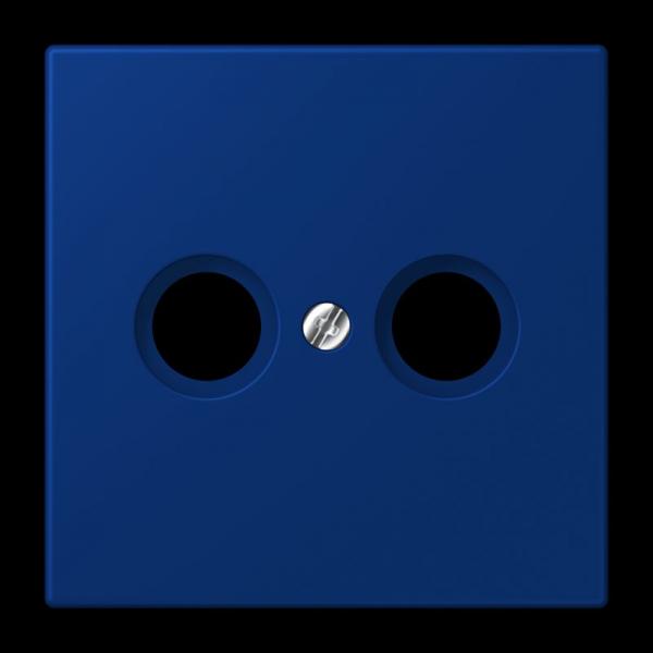Jung Abdeckung für Antennendosen, Thermoplast lackiert, Serie LS, bleu outremer foncé LC990TV261