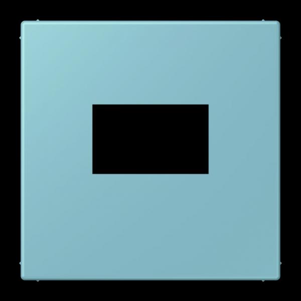 Jung Abdeckung für USB-Ladegerät, (gerastet), Serie LS, céruléen moyen LC1969USB213