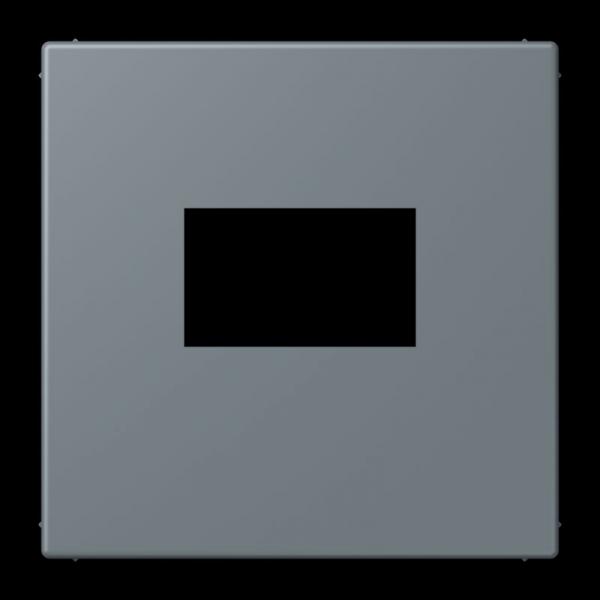 Jung Abdeckung für USB-Ladegerät, (gerastet), Serie LS, gris 59 LC1969USB251