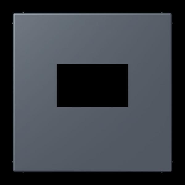 Jung Abdeckung für USB-Ladegerät, (gerastet), Serie LS, gris fonce 59 LC1969USB262