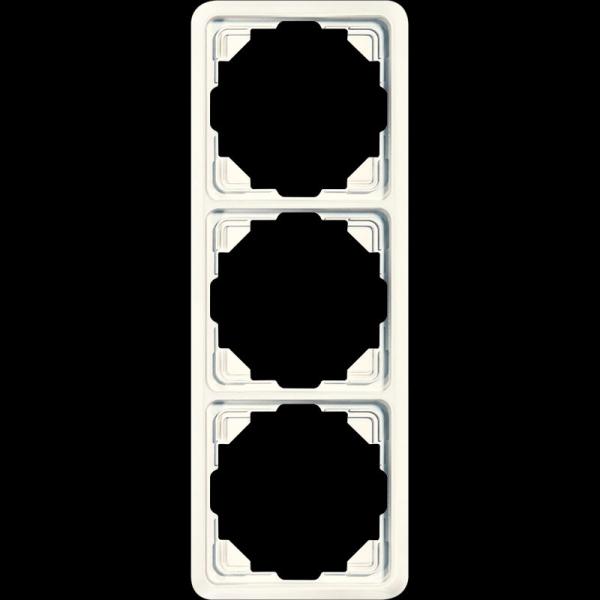 Jung Rahmen 3fach, senkrechte und waagerechte Montage, Duroplast, ST 550, weiß 5583