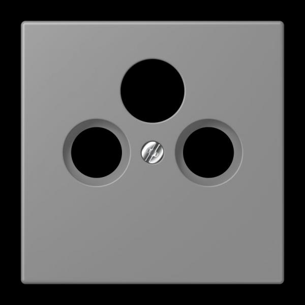 Jung Abdeckung für Universal-Sat/BK-Dosen, Thermoplast lackiert, Serie LS, gris 31 LC990SAT203