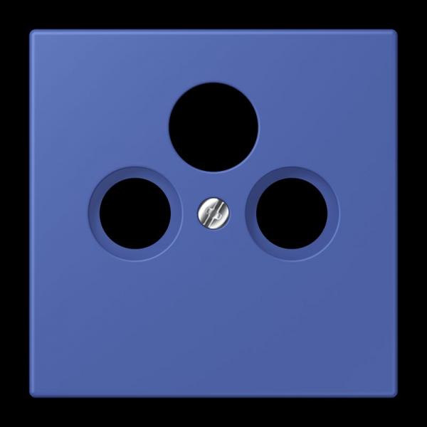 Jung Abdeckung für Universal-Sat/BK-Dosen, Thermoplast lackiert, Serie LS, bleu outremer 31 LC990SAT206