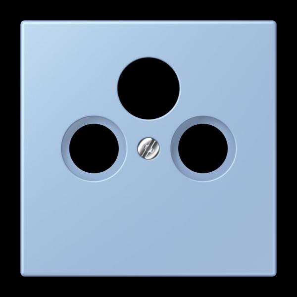 Jung Abdeckung für Universal-Sat/BK-Dosen, Thermoplast lackiert, Serie LS, outremer moyen LC990SAT207