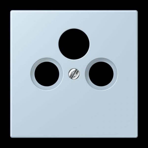 Jung Abdeckung für Universal-Sat/BK-Dosen, Thermoplast lackiert, Serie LS, outremerclair LC990SAT208