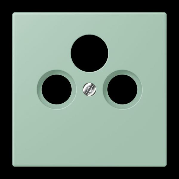 Jung Abdeckung für Universal-Sat/BK-Dosen, Thermoplast lackiert, Serie LS, vert anglais clair LC990SAT217