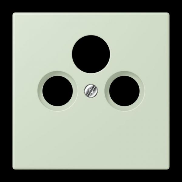 Jung Abdeckung für Universal-Sat/BK-Dosen, Thermoplast lackiert, Serie LS, vert anglâis pale LC990SAT218