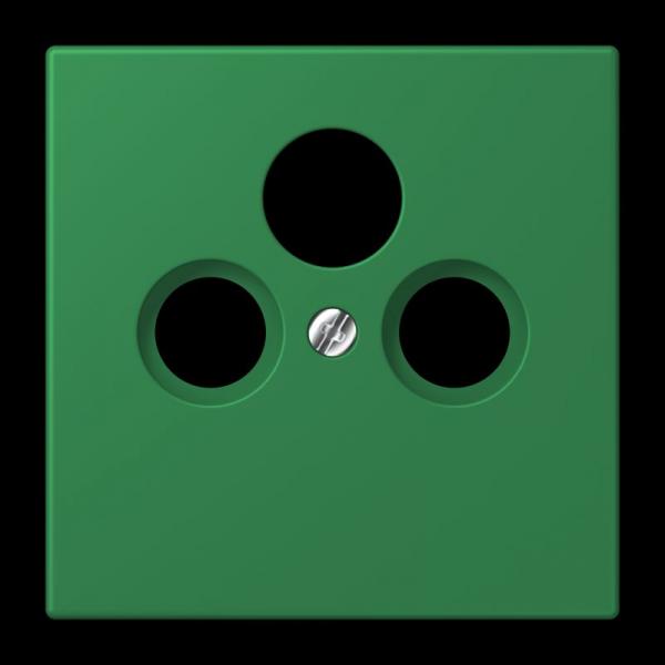 Jung Abdeckung für Universal-Sat/BK-Dosen, Thermoplast lackiert, Serie LS, vert foncé LC990SAT219