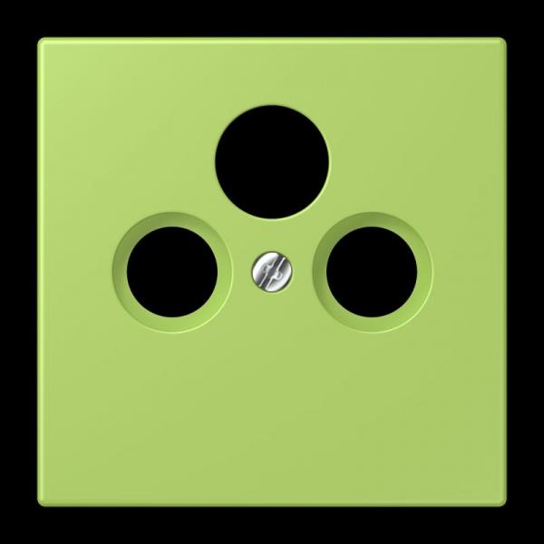 Jung Abdeckung für Universal-Sat/BK-Dosen, Thermoplast lackiert, Serie LS, vert clair LC990SAT221