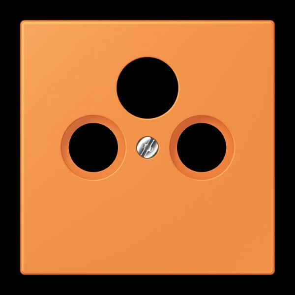 Jung Abdeckung für Universal-Sat/BK-Dosen, Thermoplast lackiert, Serie LS, orange clair LC990SAT225